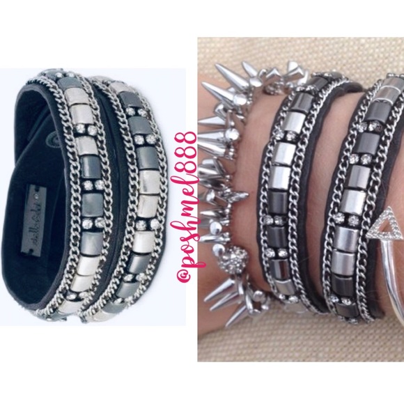 Stella & Dot Jewelry - :: Stella & Dot Black Hematite Cady Wrap Bracelet